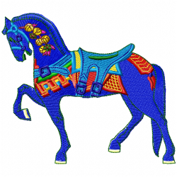 Horses Embroidery Design 2 Horses Embroidery Design 2